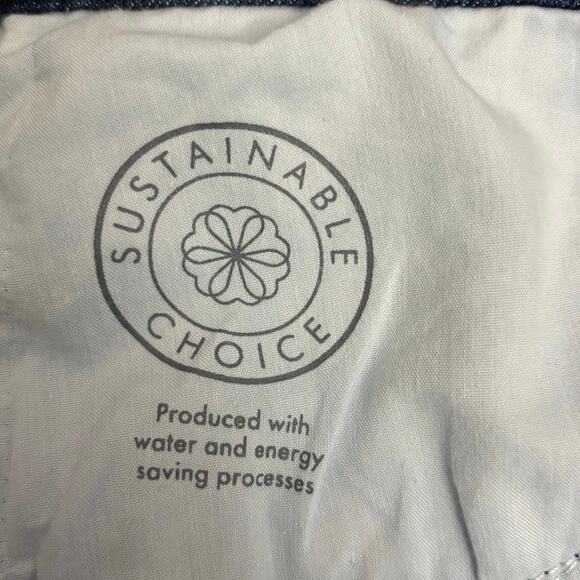 Rustic Denim Women’s Size 10 Dark Wash Wide Leg Stretch Jeans Sustainable - Picture 7 of 8